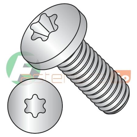 Newport Fasteners M2.5-0.45 x 4 mm Torx Pan Machine Screw, Plain 18-8 Stainless Steel, 3000 PK 211933